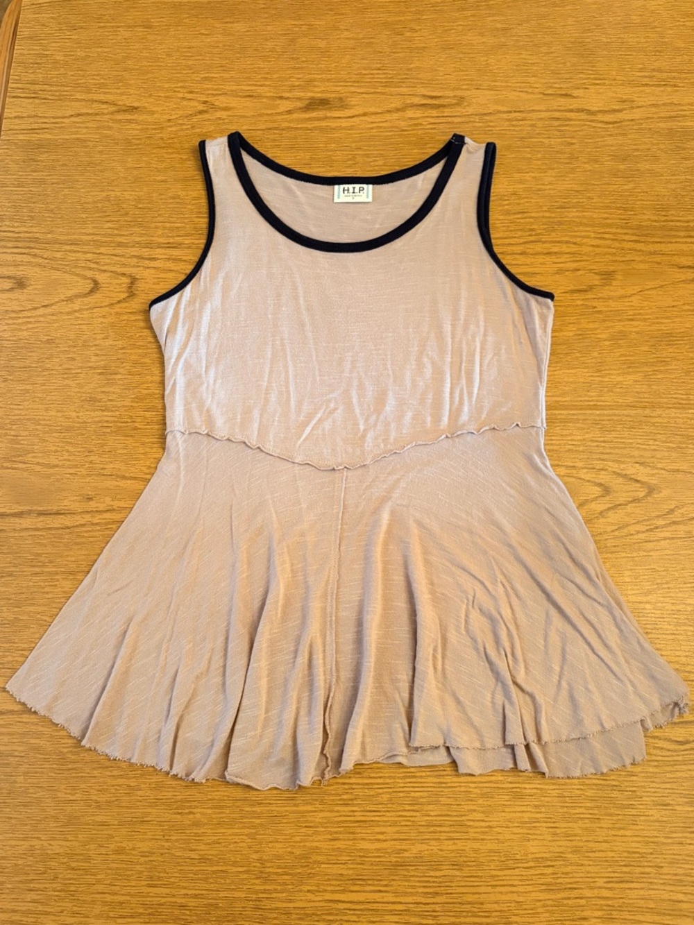 H.I.P. Taupe Tank with Black Trim